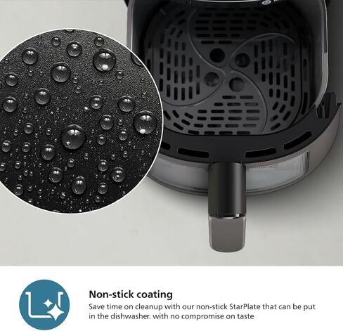 Philips Air Fryer 2000 Series 13-in-1 functions, 6.6 Quarts, Compact Design with Cooking Window, Black, (NA230/00) in Saudi Arabia