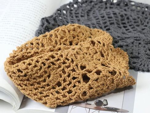 Hand Hook Hollow Flower Fisherman hat, Hand Hook Fishing net Basin hat in Saudi Arabia