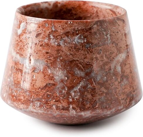 Engraved Marble Whiskey Cup, Unique Handmade Whiskey Glass, Marble Stone Whiskey Glasses for Scotch, Bourbon, Liquor and Cocktails, Suitable for Small Gathering & Home Decor (Tiger Skin) in Saudi Arabia
