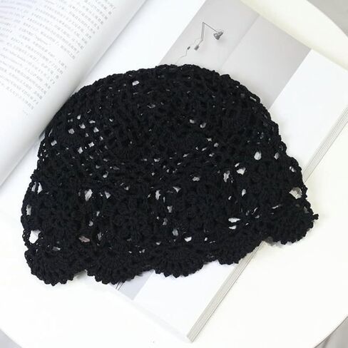 Hand Hook Hollow Flower Fisherman hat, Hand Hook Fishing net Basin hat in Saudi Arabia