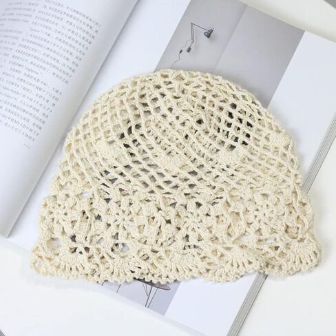 Hand Hook Hollow Flower Fisherman hat, Hand Hook Fishing net Basin hat in Saudi Arabia