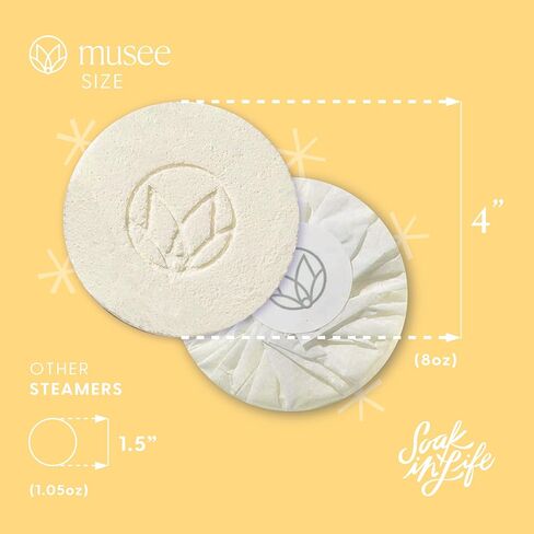 Musee Shower Steamers - Sweet Orange and Sunflower | Relaxing Shower Birthday Gifts for Women, Mom and Men | Stress Relief | 4 Shower Steamers Aromatherapy in Saudi Arabia