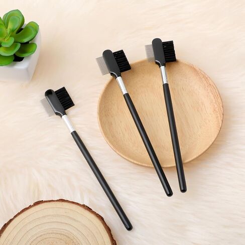 3 PCs Dog Eye Comb Tear Stain Remover, Double Sided Pet Grooming Facial Comb, Soft and Bristles Flea Tick Removal Brush, Multipurpose Tool Small Cat Puppy Removing Crust Mucus and Flea in Saudi Arabia