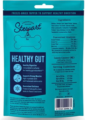 Stewart Freeze Dried Dog Food Topper, Focus, Salmon and Vegetable Recipe, 4 Ounce Pouch, Shiitake Mushrooms and Antioxidants for Cognitive Function in Saudi Arabia