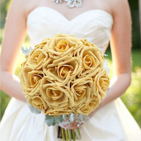 MACTING 30PCS Artificial Flower Roses, Fake Flowers with Stem, Real Touch Foam Roses for Wedding Kissing Ball Corsage Party Baby Shower Home Halloween Decorations(Black and White) in Kuwait