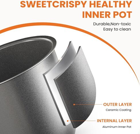 Sweetcrispy 6 QT علبة الضغط الكهربائية 12 في 1 متعددة الطباخ المعلبات الكهربائية لتعليب الضغط جهاز طهي الأرز وعاء الضغط الرقمي الفولاذ المقاوم للصدأ in Saudi Arabia