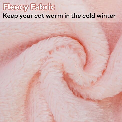 PUMYPOREITY Kitten Sweater, Fleece Cat Shirt, Turtleneck Cat Clothes, Winter Warm Cat Outfit, Thick Cat Sweaters for Cats Only, Blue, S in Kuwait