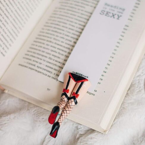 Handmade Bookmark Ideal Gift For Bookworm and Book Lover Truly Handmade and Crafted With Love Father Husband Gift Anniversary Booklovers (Cabaret in fishnets) in Saudi Arabia
