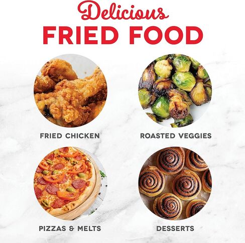 فرن مقلاة هوائية من السيراميك DASH Tasti-Crisp™، سعة 2.6 لتر، كريمي - مقلاة هوائية مدمجة للحصول على طعام صحي في دقائق، سطح سيراميك غير لاصق، مثالي للمساحات الصغيرة - إيقاف تلقائي، رقمي، 1000 وات in Kuwait