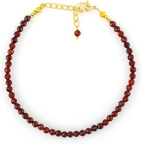 TGH Natural Multi Sapphire Beads Bracelet Micro Faceted 3-3.5 Beads Gemstones Jewelry For Her, Birthstone Energy Healing Crystals, Gold Plated Chain 8 inch (Multi Sapphire) in Kuwait