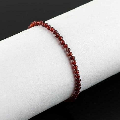 TGH Natural Multi Sapphire Beads Bracelet Micro Faceted 3-3.5 Beads Gemstones Jewelry For Her, Birthstone Energy Healing Crystals, Gold Plated Chain 8 inch (Multi Sapphire) in Kuwait