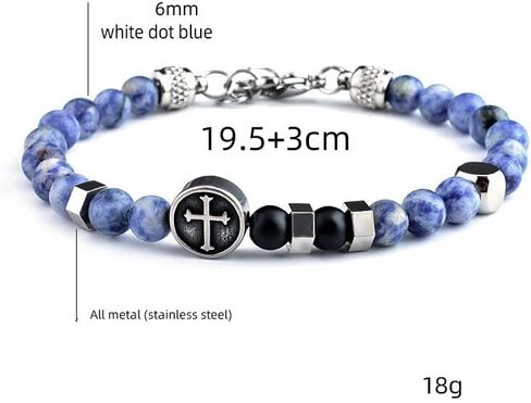 VN Jewelr Womens Mens Handmade Real Gemstone Bracelet Adjusable | Tiger's Eye, Afican Pine, Black Onyx Gemstone Beaded Bracelet for Men Women (Tiger's Eye) in Saudi Arabia
