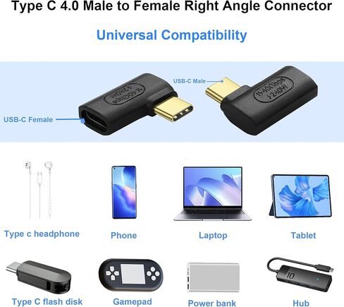 SinLoon 240W USB C 90 Degree Angle Adapter (C-R) in Saudi Arabia