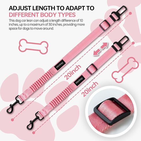 Thickened Dog Seat Belt for Car, 3 Pack Set Retractable Dog Car Leash Adjustable Dog Seat Belt for Vehicle Nylon Pet Safety Seat Belts Heavy Duty & Elastic,Seat Belt for Large Dogs in Car, Black in Saudi Arabia