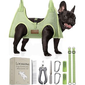 Dog Grooming Hammock – for Dogs Cat Grooming Hammock,Dog Sling for Nail Trimming with Dog Nail Clippers for Small Dogs,Dog Hammock for Nail Trim,Dog Hanging Harness for Nail Trimming
