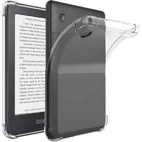 Case for Kobo Clara Colour/Clara BW/Compatible Kobo Clara 2E eReader 6 inch Clear Cover/Clara 2E Case/Clara BW Case/Clara Colour Case,Transparent Pink
