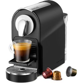 Espresso Pod Machine for Home, Compact Capsule Coffee Maker for NS Original Pods, 20 Bar High Pressure Pump, 22oz Removable Water Tank, Adjustable Cup Tray, 1350W