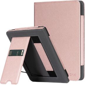 CoBak Case with Stand for Kindle Paperwhite - Durable PU Leather Cover with Auto Sleep Wake, Card Slot, Hand Strap Feature - Fits Kindle Paperwhite 11th Generation 6.8" Signature Edition 2021 Released in Kuwait
