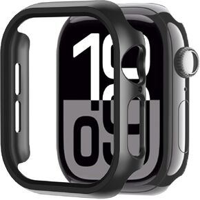 Smiling 2 Pack Case Compatible for Apple Watch Series 10 42mm, Hard PC Bumper Case Shockproof All-Around Edge Protective Cover Frame [NO Screen Protector]- Black