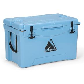MADOG Portable Beach Cooler, Leak-Proof Travel Hard Cooler for 5-7 Days Ice Retention, LLDPE Portable Compact Coolers, Great for Beach, Picnic, Fishing and Camping