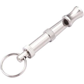 1Pc Silver Adjustable Ultrasonic Dog Whistle,Portable Whistle Pet Whistle Supersonic Whistle Dog Whistles for Pet Training,Pet Supplies,Training and Behavior Aids,Convenient to Carry