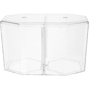 POPETPOP Box Octagonal Fish Tank Aquarium Decorative Fish Tank Betta Fish Bowl Betta Fish Tank Fish Tank Supply Self Cleaning Fish Tank Goldfish Tank Self-Cleaning Acrylic Betta Tank