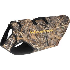 Dog Hunting Vest, 5 mm Neoprene Dog Vest Hunting, Adjustable Dog Hunting Vest Waterfowl for Duck Hunting (Camo)
