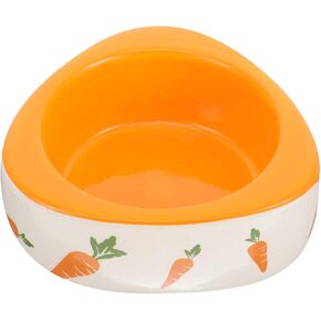 POPETPOP Pet Bowl Squirrel Feeder Guinea Pig Food Containers Rat Food Bowl Chinchilla Bowl Rat Feeder Ceramic Hamster Food Bowl Rat Feeding Bowl Hamster Food Dish Ceramics Carrot Bunny