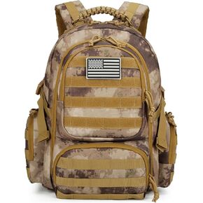 30L Military Tactical Backpack for Men 3 day Assault Pack Molle Daypack Army Hiking Rucksack (Khaki)
