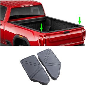 JKCOVER Bed Rail Stake Pocket Covers Compatible with Chevy Silverado/GMC Sierra 2500/3500HD(2020-2023) Chevy Silverado/GMC Sierra 1500(2019-2023) Accessories Bed Rail Stake Holes Covers Plugs(2PS)