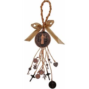 Saint Benedict Medal/Virgin Mary/San JudasTadeo Blessing Charm San Benito Medalla Gift for Men or Women (Antique Bronze)