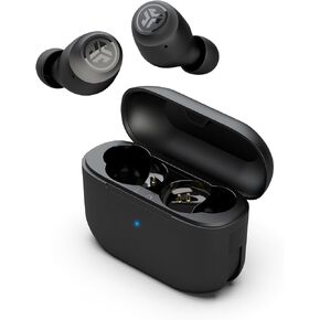 JLab Go Air Pop True Wireless Bluetooth Earbuds & Charging Case - Black, Dual Connect, IPX4 Sweat Resistance, Bluetooth 5 Connection, 3 EQ Sound Settings Signature, Balanced, Bass Boost