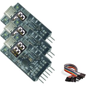 USB to TTL Serial Adapter UART 3 Pack, Display Serial Port with 3.3V 5V Output, Compatible with Windows 64bit, macOS, Linux, Ubuntu, USB-C Tiny Size, High Speed, ESD Protection