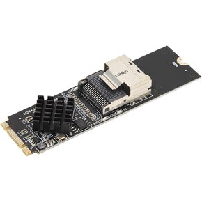 ciciglow M.2 to SATA3.0 Adapter Card, M.2 NVME to SFF 8087 SATA3.0 Expansion Card ASM1064 6Gbps 4 Port Expansion Controller Card for Windows 10 11 for Linux