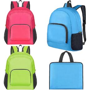 LEIFIDE 15 Pieces Backpack 17 Inch Backpacks 5 Assorted Colors Foldable Lightweight Bookbags Student Outdoor Travel School Book Bag in Saudi Arabia