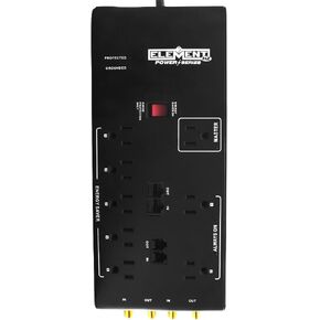Smart Power Surge Protector, 3600 Joules Black