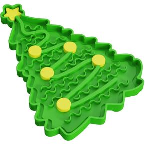 Christmas Tree Silicone Pet Slow Feeder Dog Lick Mat Pet Lick Bowl for Dog and Cat Feeding