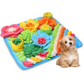 ORIA Snuffle Mat for Dogs, Interactive Sniff Mat for Boredom, Slow Eating, Keep Busy, Encourages Natural Foraging Skills, Dog Puzzle Toys for Dogs Cats Rabbits, 15x15 inch in Kuwait