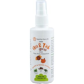 Flea and Tick Spray for Fleas, Ticks and Mosquitoes - Application for Dogs, Cats and Home (100 ml)
