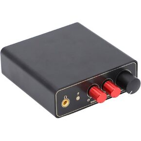 Turntable Preamplifier Stereo Box Mini MM MC Phono Stage Preamp Headphone Amp with Headphone Output Power for 16-200Ω Headphones