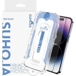 Privacy Glass Screen Protector for Galaxy S24plus- One Touch Kit, Ultrasonic Fingerprint Support, 9H Anti-spy Tempered-Glass, Easy To Install, Perfect Fit
