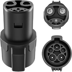 ShockFlo J1772 EVs Adapter, Tesla to J1772 Adapter, Fit for All J1772 EVs, 48A 250V Max, with Anti-Drop Lock, for Tesla Destination Charger Mobile Connector Wall Connector