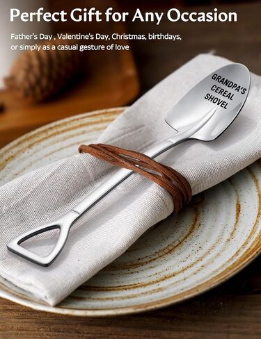 Gifts for Dad - Fathers Day Birthday Gifts for Dad from Daughter, Son, Kids - Unique Present Ideas Dad's Cereal Shovel in Saudi Arabia