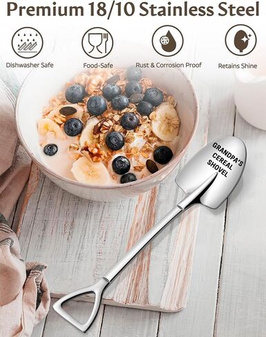 Gifts for Dad - Fathers Day Birthday Gifts for Dad from Daughter, Son, Kids - Unique Present Ideas Dad's Cereal Shovel in Saudi Arabia