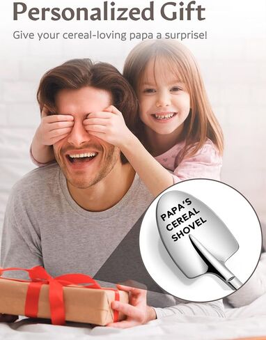 Gifts for Dad - Fathers Day Birthday Gifts for Dad from Daughter, Son, Kids - Unique Present Ideas Dad's Cereal Shovel in Saudi Arabia