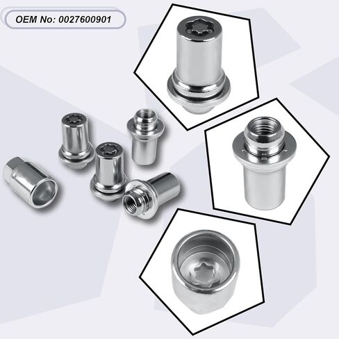 00276-00900 Wheel Lock Lug Nuts Set M12 x 1.5, Compatible with 2001-2024 Toyota Avalon C-HR Camry Celica Corolla Highlander Matrix Mirai MR2 Prius RAV4 Sienna Solara Tacoma Venza Yaris & Lexus in Saudi Arabia