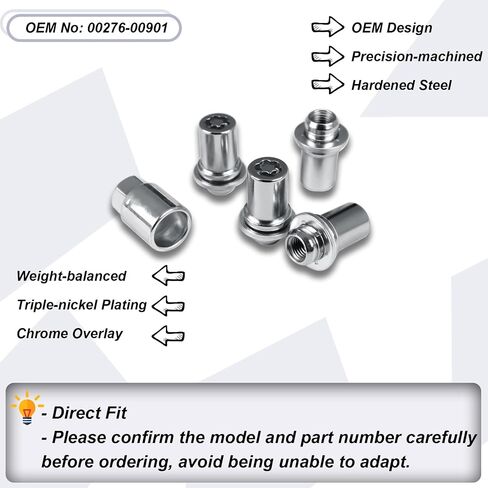 00276-00900 Wheel Lock Lug Nuts Set M12 x 1.5, Compatible with 2001-2024 Toyota Avalon C-HR Camry Celica Corolla Highlander Matrix Mirai MR2 Prius RAV4 Sienna Solara Tacoma Venza Yaris & Lexus in Saudi Arabia