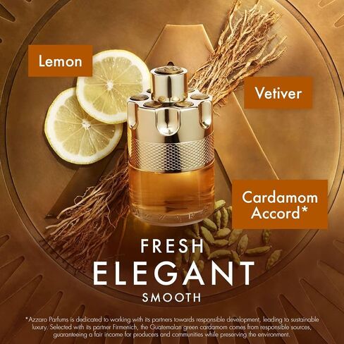 Azzaro Wanted Eau de Toilette - Vibrant & Irresistible Mens Cologne - Woody, Citrus & Spicy Fragrance - Fresh Notes of Cardamom, Lemon, Vetiver - Everyday Wear - Luxury Perfumes for Men in Saudi Arabia