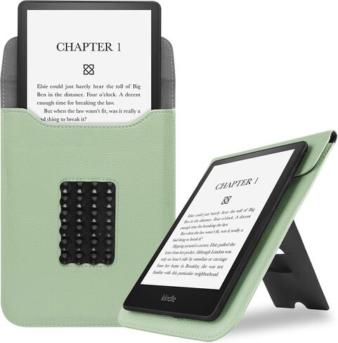 Sleeve Case Bag for 6.8 inch Paperwhite 11th Generation 2021,Protective Cover Pouch with Silicone Suction Cup and Multi-Angle Stand for 6.8" eReaders-Black in Saudi Arabia