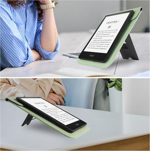 Sleeve Case Bag for 6.8 inch Paperwhite 11th Generation 2021,Protective Cover Pouch with Silicone Suction Cup and Multi-Angle Stand for 6.8" eReaders-Black in Saudi Arabia
